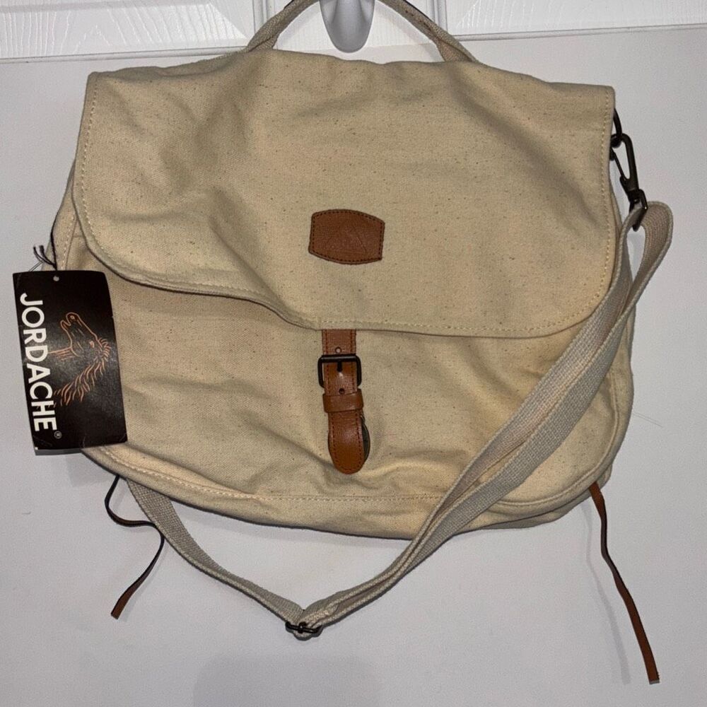 NWT Vintage 1980s Jordache canvas purse bag rucksack crossbody/shoulder